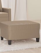 vidaXL Табуретка капучино 70x55x41 см изкуствена кожа