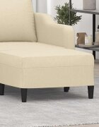 vidaXL Табуретка кремав 70x55x41 см плат