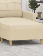 vidaXL Табуретка кремав 70x55x41 см плат