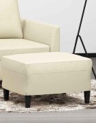 vidaXL Табуретка кремава 60x50x41 см изкуствена кожа