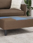 vidaXL Табуретка пачуърк 77x55x31 см плат