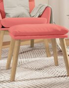 vidaXL Табуретка розова 45x295x35 см кадифе