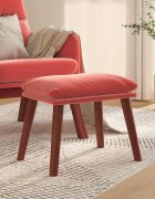 vidaXL Табуретка розова 45x295x35 см кадифе