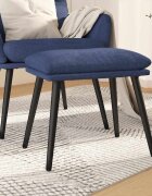 vidaXL Табуретка синя 45x295x35 см текстил