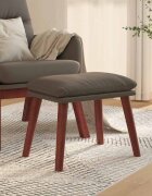 vidaXL Табуретка сива 45x295x35 см изкуствена кожа