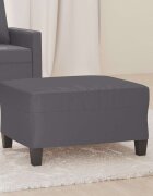 vidaXL Табуретка сива 70x55x41 см изкуствена кожа