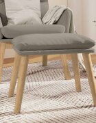 vidaXL Табуретка светлосива 45x295x35 см кадифе