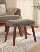 vidaXL Табуретка светлосива 45x295x35 см текстил