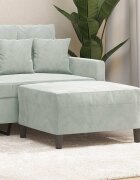 vidaXL Табуретка светлосива 70x55x41 см кадифе