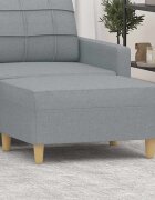 vidaXL Табуретка светлосива 70x55x41 см Плат