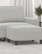 vidaXL Табуретка светлосива 70x55x41 см плат микрофибър