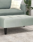 vidaXL Табуретка светлосива 77x55x31 см кадифе