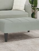 vidaXL Табуретка светлосива 77x55x31 см кадифе