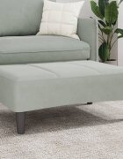 vidaXL Табуретка светлосива 77x55x31 см кадифе