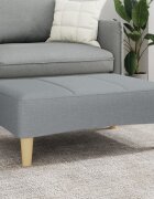 vidaXL Табуретка светлосива 77x55x31 см Плат