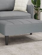 vidaXL Табуретка светлосива 77x55x31 см Плат