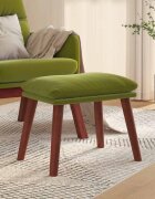vidaXL Табуретка светлозелена 45x295x35 см кадифе
