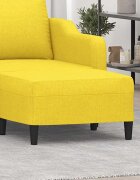 vidaXL Табуретка светложълт 70x55x41 см Плат
