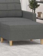 vidaXL Табуретка Тъмносив 70x55x41 см Плат