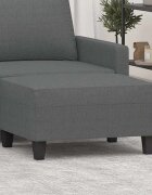 vidaXL Табуретка Тъмносив 70x55x41 см Плат