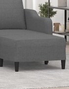 vidaXL Табуретка Тъмносив 70x55x41 см Плат