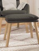 vidaXL Табуретка тъмносива 45x295x35 см кадифе