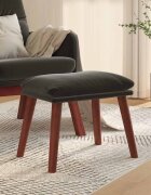 vidaXL Табуретка тъмносива 45x295x35 см кадифе