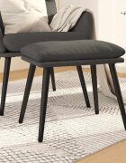 vidaXL Табуретка тъмносива 45x295x35 см текстил