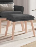 vidaXL Табуретка тъмносива 45x295x35 см текстил