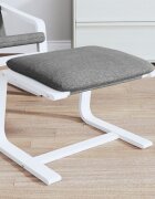 vidaXL Табуретка тъмносива 51x41x40 см текстил