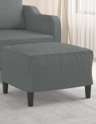 vidaXL Табуретка тъмносива 60x50x41 см плат