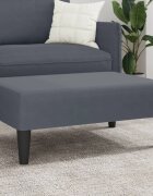 vidaXL Табуретка тъмносива 77x55x31 см кадифе