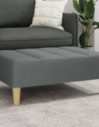 vidaXL Табуретка тъмносива 77x55x31 см плат