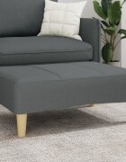 vidaXL Табуретка тъмносива 77x55x31 см плат