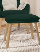 vidaXL Табуретка тъмнозелена 45x295x35 см кадифе