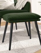 vidaXL Табуретка тъмнозелена 45x295x35 см кадифе