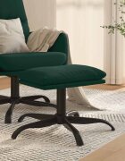 vidaXL Табуретка тъмнозелена 60x60x36 см кадифе