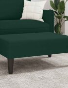 vidaXL Табуретка тъмнозелена 77x55x31 см кадифе