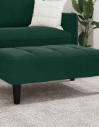 vidaXL Табуретка тъмнозелена 77x55x31 см кадифе