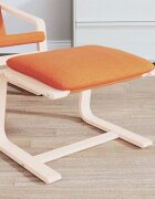 vidaXL Табуретка тъмножълта 51x41x40 см текстил