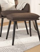 vidaXL Табуретка таупе 45x295x35 см текстил