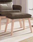 vidaXL Табуретка таупе 45x295x35 см текстил