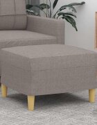 vidaXL Табуретка Таупе 60x50x41 см плат