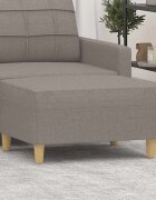 vidaXL Табуретка таупе 70x55x41 см плат