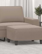 vidaXL Табуретка таупе 70x55x41 см плат микрофибър
