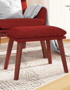 vidaXL Табуретка виненочервена 45x295x35 см текстил