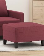 vidaXL Табуретка виненочервена 60x50x41 см плат