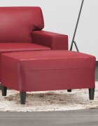 vidaXL Табуретка виненочервена 70x55x41 см изкуствена кожа