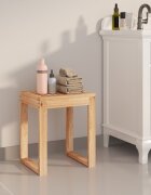 vidaXL Табуретка за баня 40x30x46 см орехово дърво масив