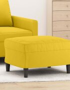 vidaXL Табуретка Жълт 60x50x41 см кадифе